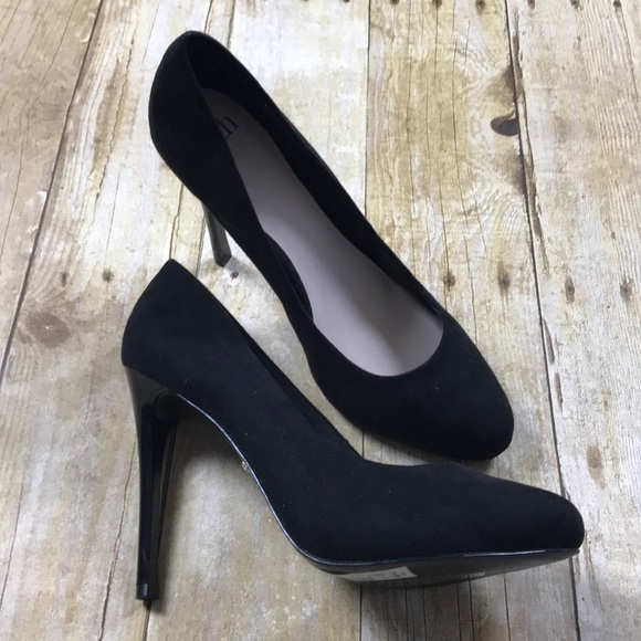 faith black court shoes